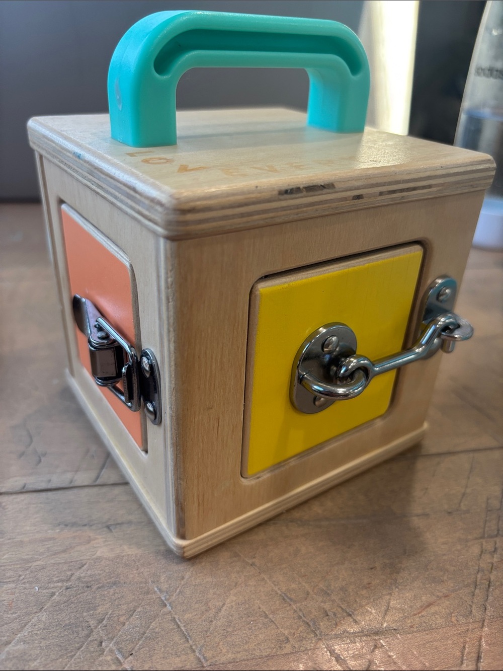 Lovevery Latch Cube Wood Toy Montessori